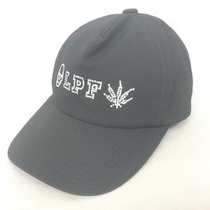 lucien pellat finet キャップ 帽子 ロゴ スカル ラインストーン 刺繍 コットン 黒 ブラック 56-58cm