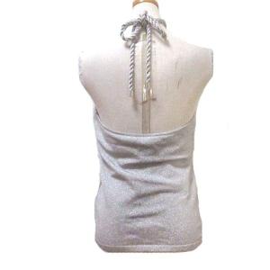 RALPH LAUREN ブラックレーベル シルクホルターネックトップス