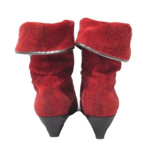 Christian Dior SOULIERS スエードショートブーツ レッド