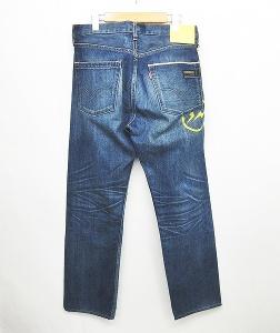 Levi's Fenom FRAGMENT DESIGN フラグメント デザイン デニムパンツ ジーンズ ストレート コラボ ロゴ プリント インディゴブルー