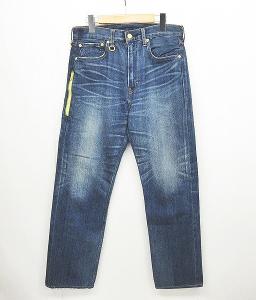 Levi's Fenom FRAGMENT DESIGN フラグメント デザイン デニムパンツ ジーンズ ストレート コラボ ロゴ プリント インディゴブルー