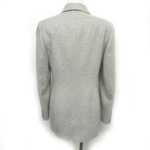 Loro Piana カシミヤ100% ツイードジャケット 総裏 灰 グレー 40