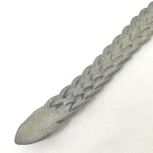 White house Cox 英国製 メッシュベルト レザーベルト 編み込み バックル 黒 ブラック 32