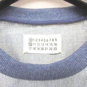 Martin Margiela 0 10 デニム カットソー トップス 再構築 プルオーバー 4つタグ カットオフ 切りっ放し ブルー 系 S