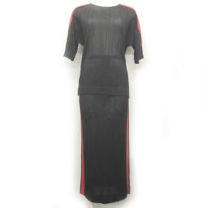 ISSEY MIYAKE セットアップ プリーツ  M S 黒