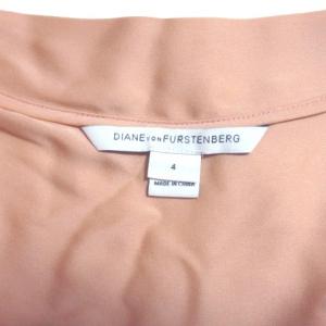 DIANE von FURSTENBERG ひざ丈シルクドルマンスリーブワンピース ピンク