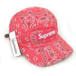 Supreme 21SS Bandana Camp Cap キャップバンダナ柄 レッド