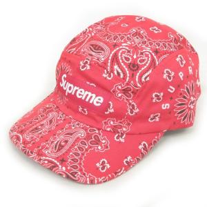 Supreme 21SS Bandana Camp Cap キャップバンダナ柄 レッド