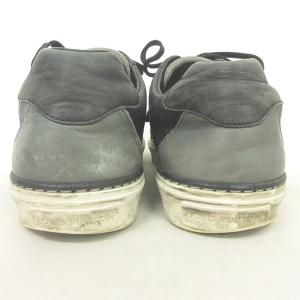 LOUIS VUITTON スニーカー モノグラム レザー メダリオン 7 1 グレー ブラック