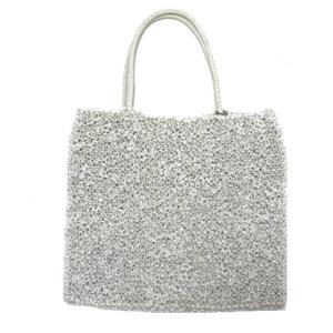 ワイヤーバッグ ハンドバッグ ビニール X ホワイト