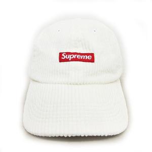 Supreme 20FW Ripple Corduroy Small Box 6-Panel ホワイト