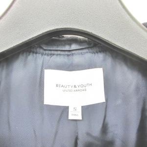 BEAUTY&YOUTH UNITED ARROWS パイルメルトンミドルダッフルコート Vallombrosa地 コート ウール フード ネイビー