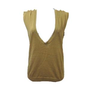 ノースリーブニットカットソー シルク