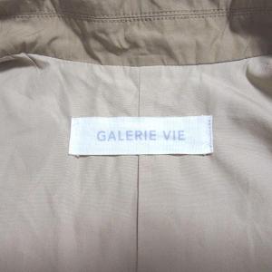 GALERIE VIE ボタンレスロングコート 36 ベージュ