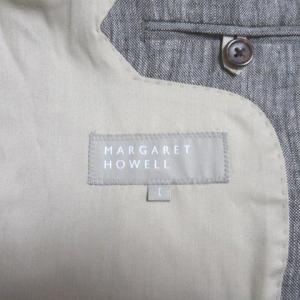MARGARET HOWELL リネンテーラードジャケット グレー