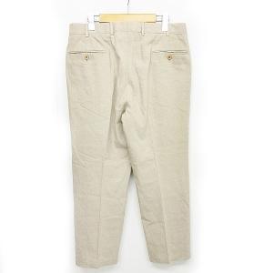 HERMES リネン スラックス 48 ベージュ