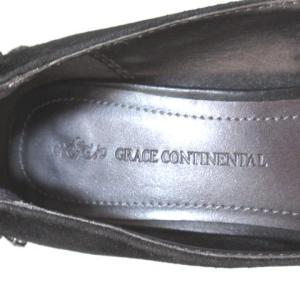 GRACE CONTINENTAL スエードビジューハイヒールパンプス ブラック