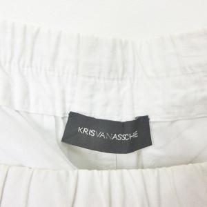 KRISVANASSCHE カーゴパンツ イージーパンツ コットン 白 ホワイト 44