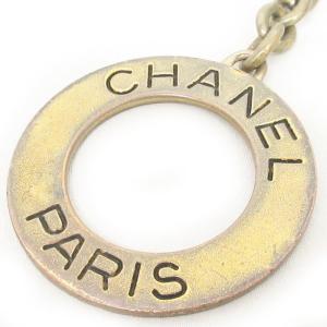 CHANEL 93A 1025 90s ヴィンテージ ロゴ リング キーホルダー ゴールド