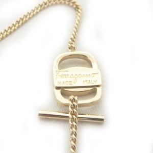 Salvatore Ferragamo ヴァラ チェーンブレスレット ロゴ ゴールド系