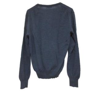 CORNELIANI カーディガン ニット 長袖 ウール Vカラー 46 グレー