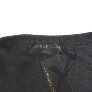 CORNELIANI カーディガン ニット 長袖 ウール Vカラー 46 グレー
