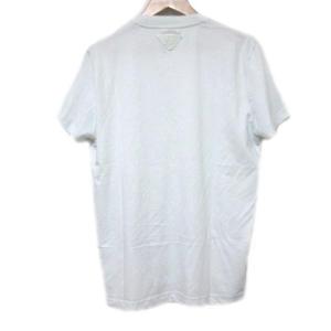 PRADA トライアングルパッチ半袖Tシャツ M ライトブルー