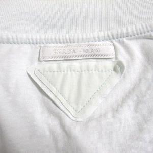 PRADA トライアングルパッチ半袖Tシャツ M ライトブルー