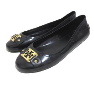 バレエ シューズ ブラック ロゴプレート