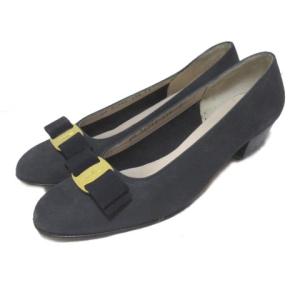 BOUTIQUE ヴァラ パンプス 24.5cm ネイビー