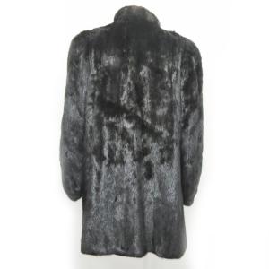 SAGA MINK FURDi 金サガ サガミンクファーハーフコート 約M 黒