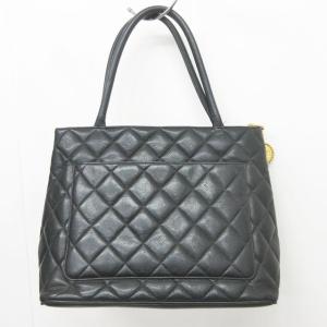 CHANEL マトラッセ キャビアスキン ココマーク 復刻 トートバッグ ブラック