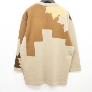 Christian Dior ヴィンテージ ニット セーター カットソー 長袖 ボタニカル柄 ベージュ