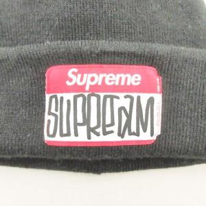 Supreme 21AW SUPREME GONZ NAMETAG BEANIE ニットキャップ 黒