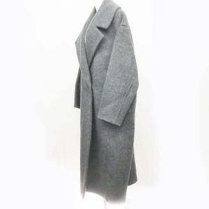 ENFOLD ダブルフェイス チェスターコート ジャケット ウール グレー 38 0210
