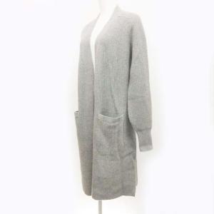POLO RALPH LAUREN 近年モデル ロング ニット カーディガン 長袖 ウール カシミア混 グレー XS 国内正規品 0211 ECR14