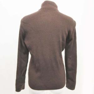 Aquascutum ジャケット ラムレザー切替 ウール 茶