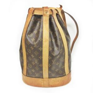 M42243 モノグラム ランドネPM ワンショルダーバッグ 巾着  茶