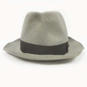 Borsalino 中折れ帽 フェルトハット ソフト帽 グレー 0303 STK