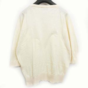 JOHN SMEDLEY ニット 7分袖  コットン S ベージュ