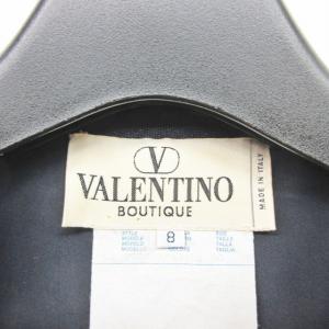 VALENTINO BOUTIQUE ヴィンテージ セットアップ スカートスーツ 金ボタン スカラップボタン ネイビー