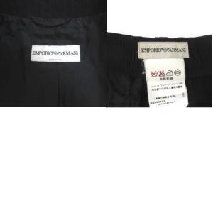 EMPORIO ARMANI パンツスーツ ブラック バージンウール 36 38 ジャケット 1B スラックス