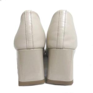 Repetto パンプス シューズ チャンキーヒール レザー 38 ベージュ