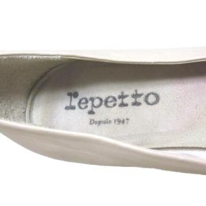 Repetto パンプス シューズ チャンキーヒール レザー 38 ベージュ