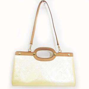 LOUIS VUITTON M91374 ロクスバリードライブ ヴェルニ ショルダーバッグ 2WAY クリーム