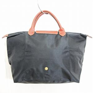 Longchamp トートバッグ ハンドバッグ ル プリアージュ ナイロン レザー ブラック 0625 IBO22 AA