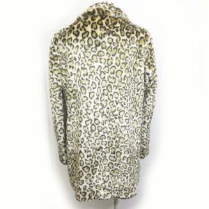 MARC JACOBS フェイクファージャケット コート レオパード柄 スタンドカラー ベージュ S RRR 0501