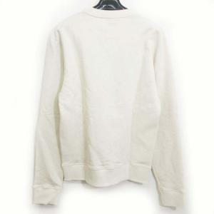 SAINT LAURENT PARIS 17年 トレーナー スウェット 長袖 刺繍 プリント サンセット柄 S ベージュ