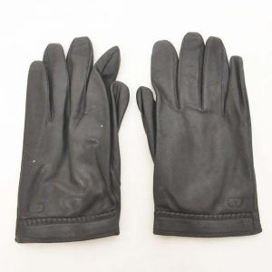 VALENTINO GARAVANI ラムレザー グローブ ブラック 24cm 0523 IBO23