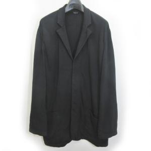 チェスターコート ジャケット ロング スウェット コットン ブレザー 黒 ブラック 52 L IBO23 0530
